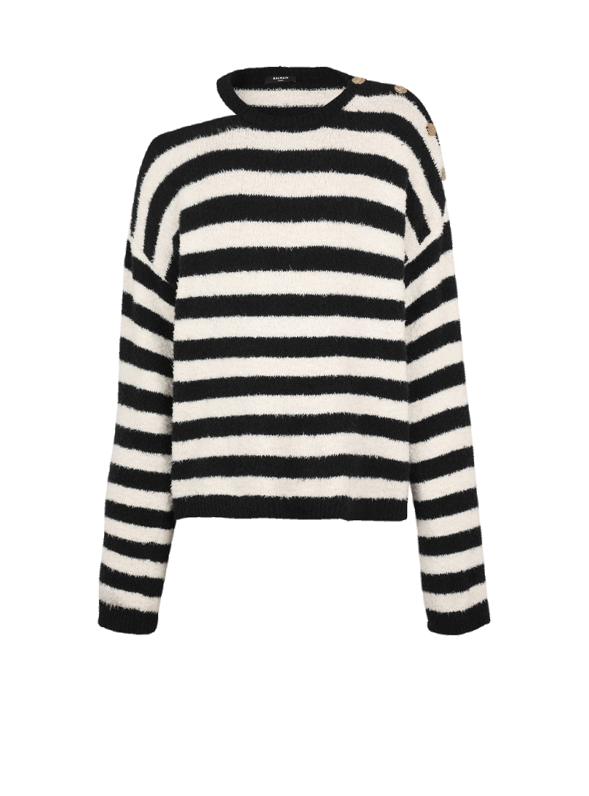 Striped cotton sweater - 1