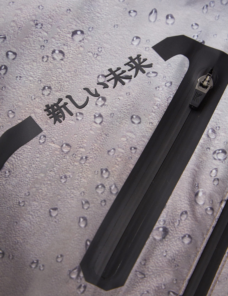 3D Raindrop Print Trail Windbreaker Jacket 14