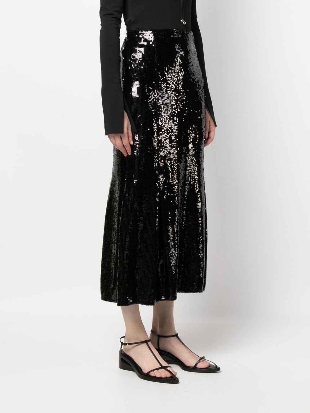 Levine high-waisted sequin skirt - 3
