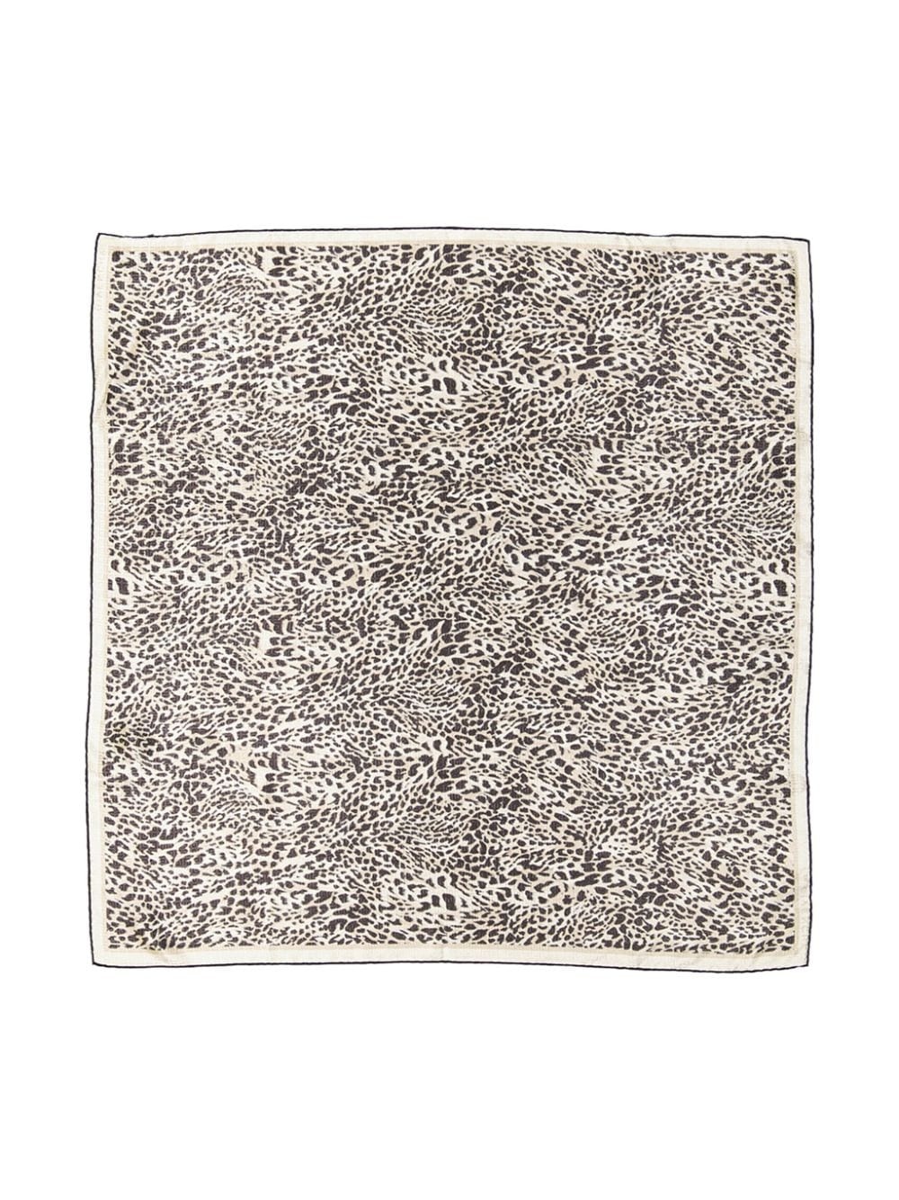 leopard-print scarf - 2