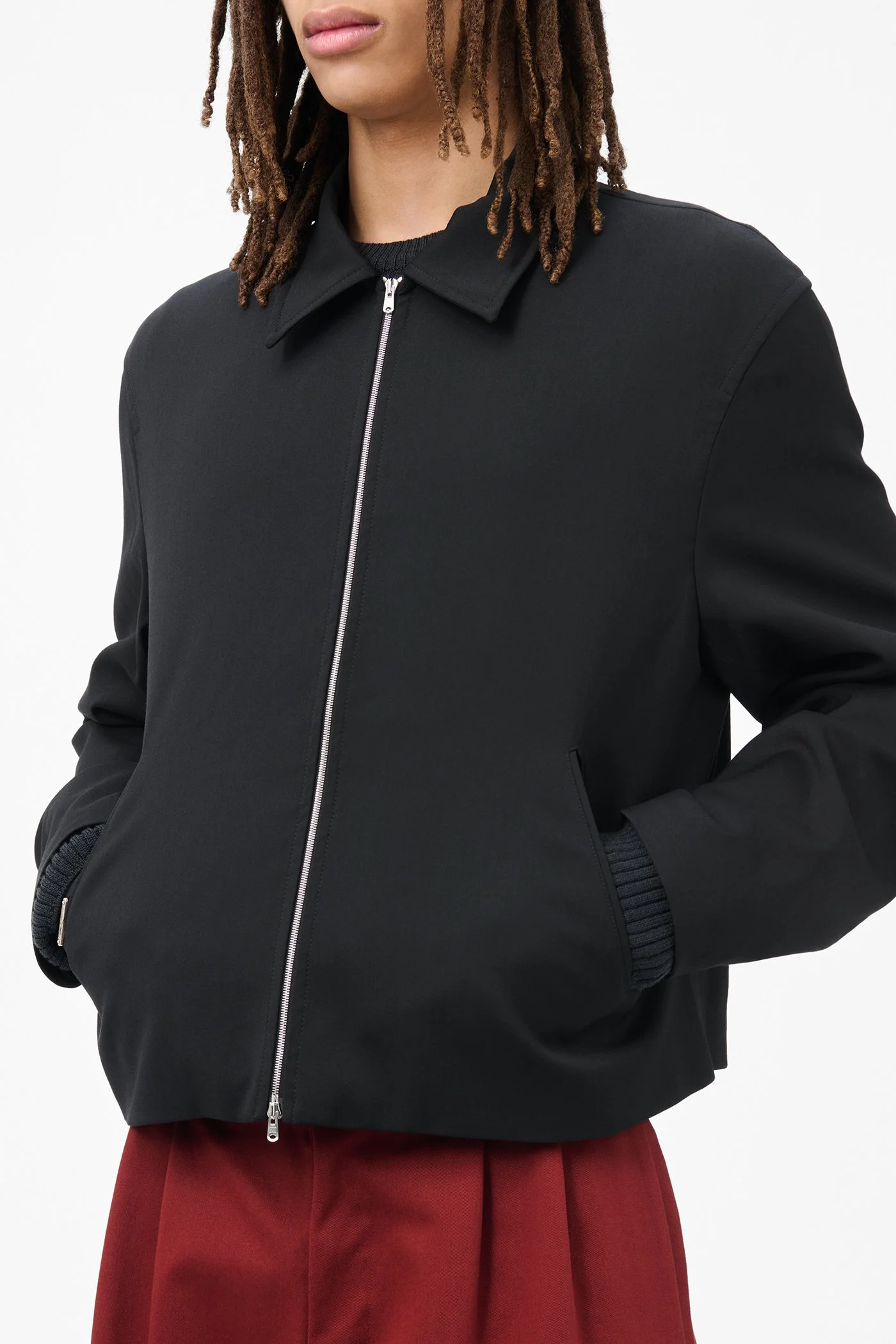 Our Legacy Mini Jacket Black Worsted Wool | REVERSIBLE