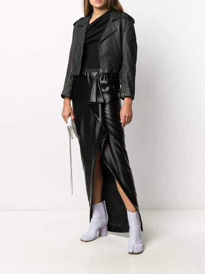 Rick Owens draped maxi skirt outlook