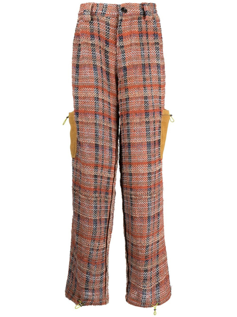 whipstitch straight-leg trousers 1