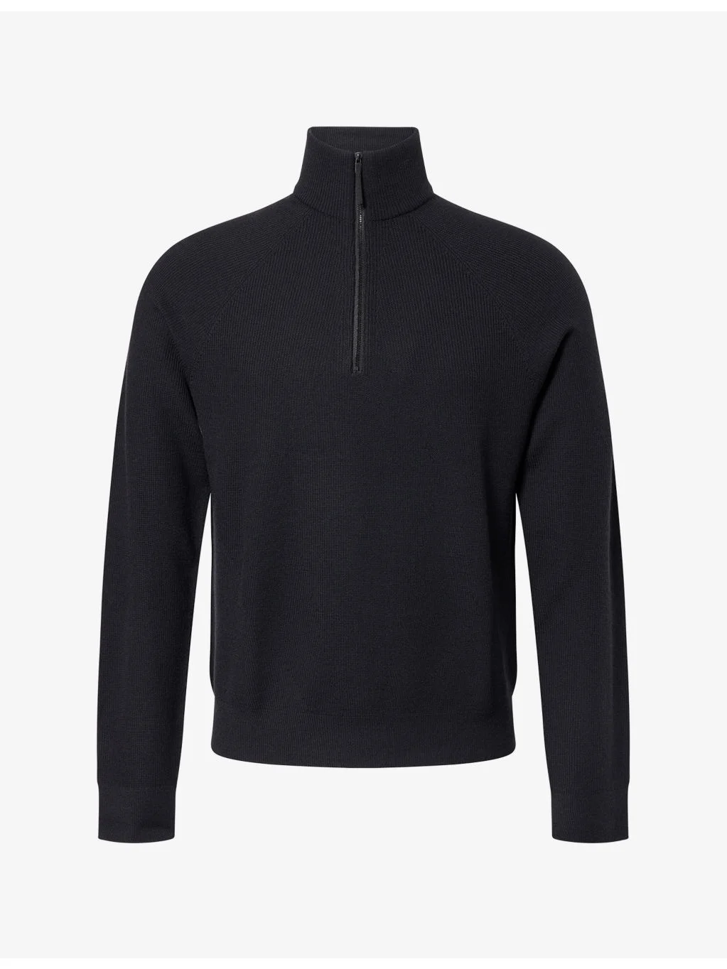 Half-Zip Conic Knit Wool Jumper - 1