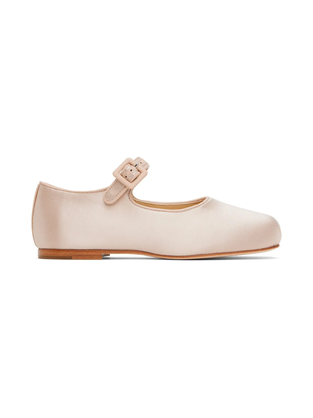 Pink Mary Jane Pointe Ballerina Flats - 1