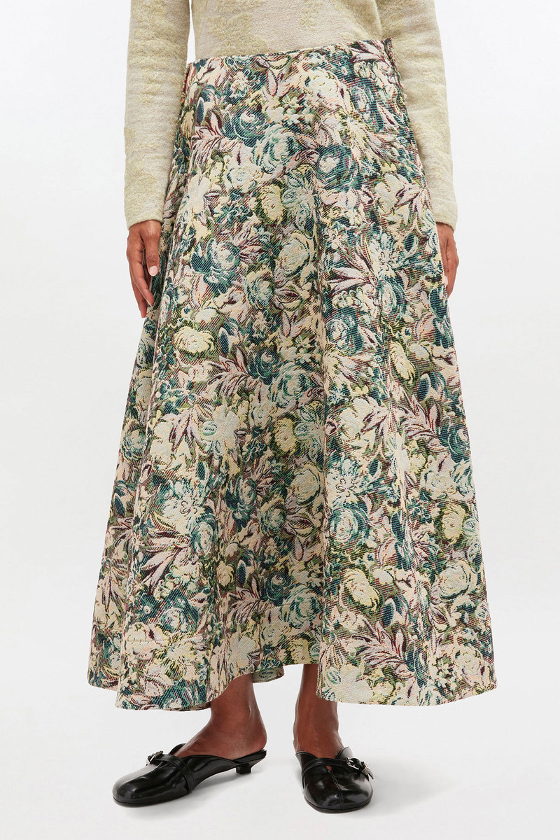TAPESTRY LONG CIRCLE SKIRT 3