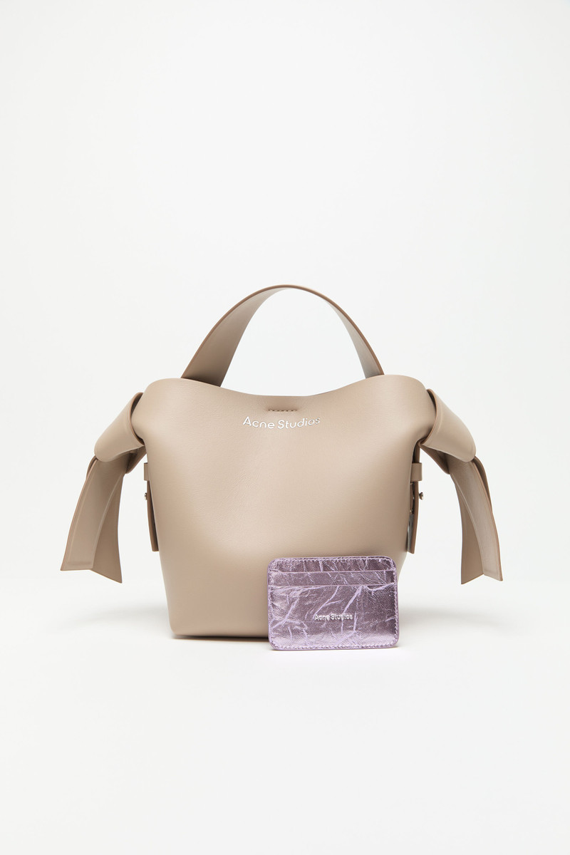Acne Studios Leather card holder - Lavender purple outlook