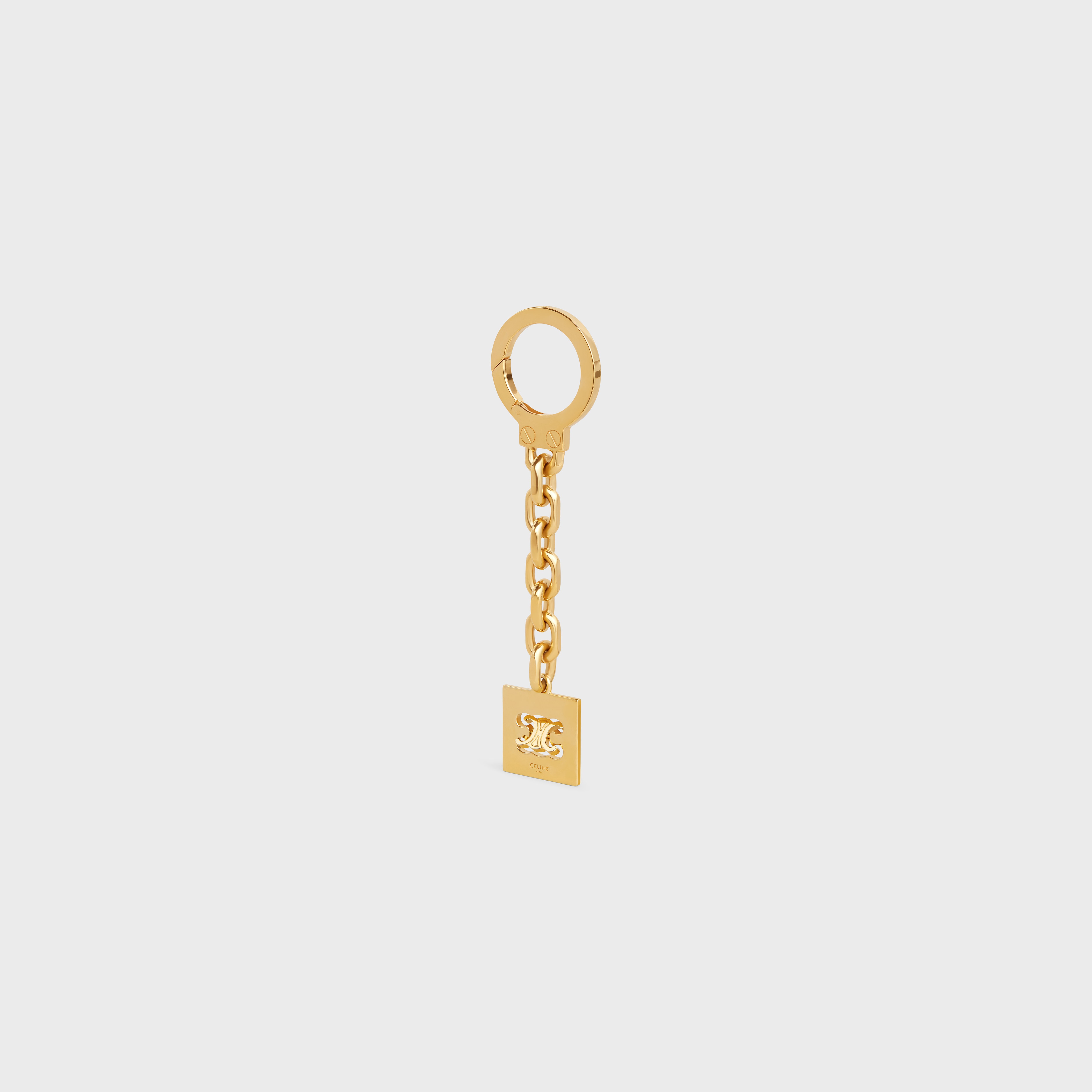 SQUARE TRIOMPHE CHARM IN BRASS - 3