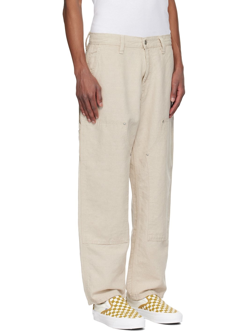 Off-White Walter Linen Double Knee Trousers - 2