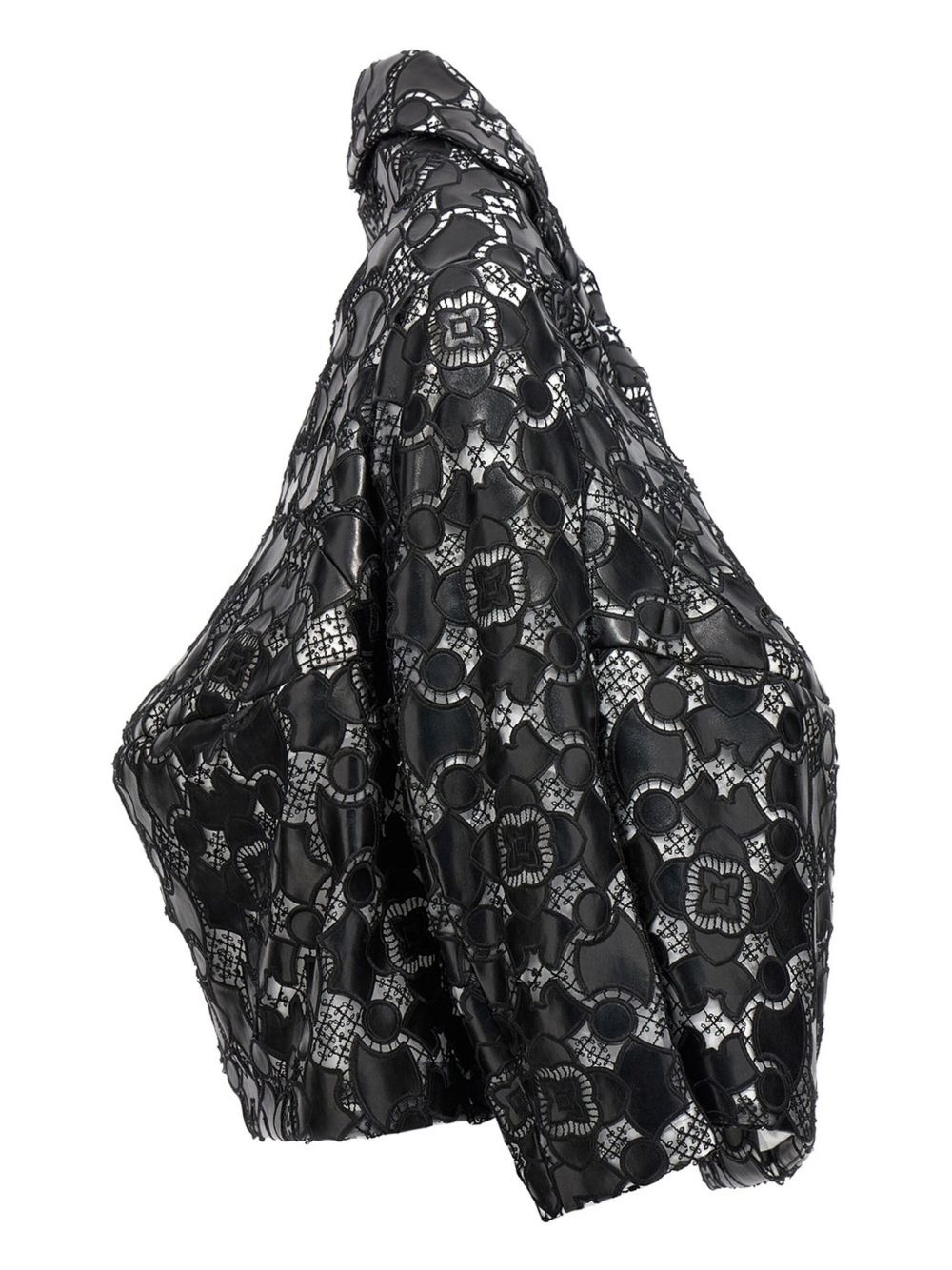 lace-appliqué jacket - 3