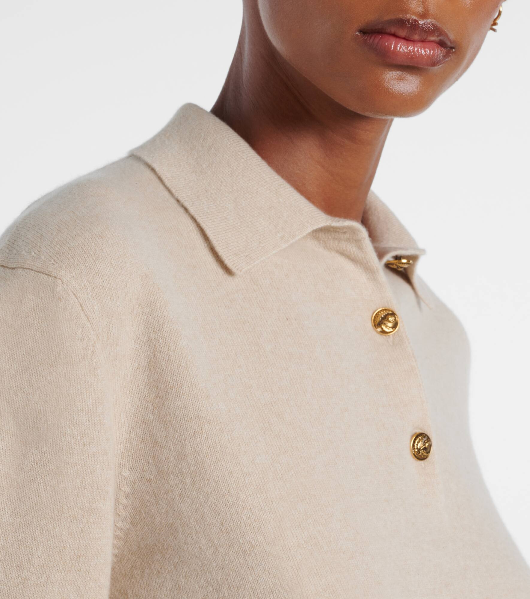 Classic cashmere polo sweater - 4