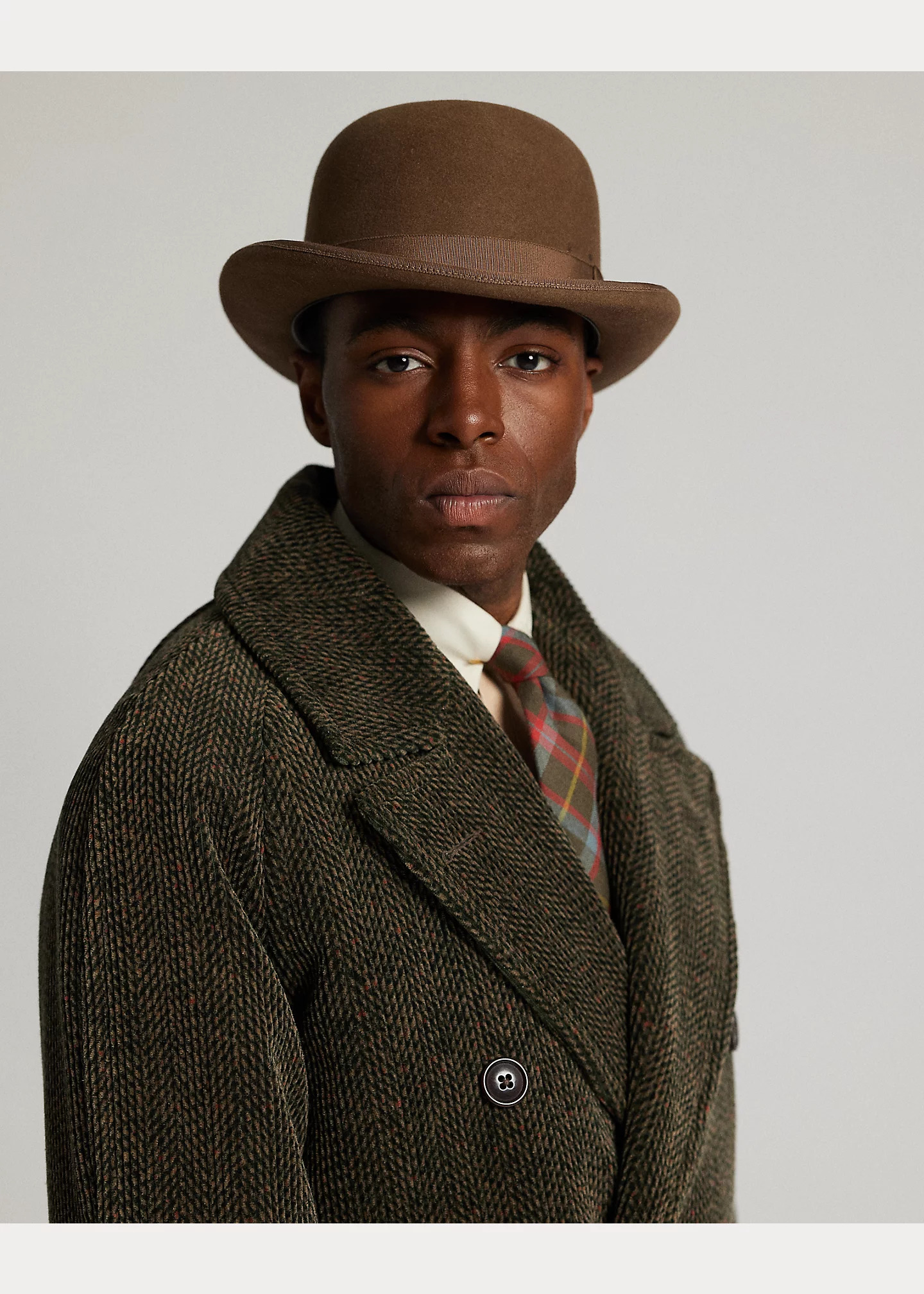 Herringbone-Print Corduroy Topcoat - 5