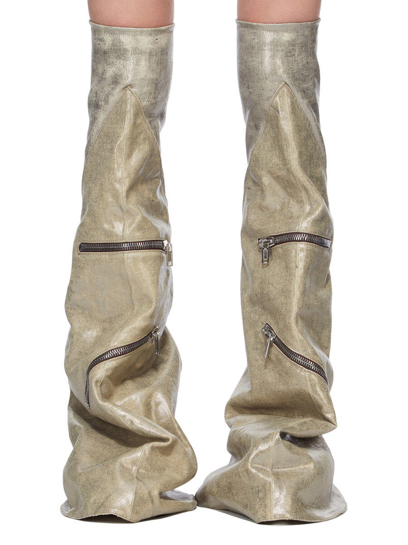 Silver Concordians Cargo Fetish Tall Boots 2