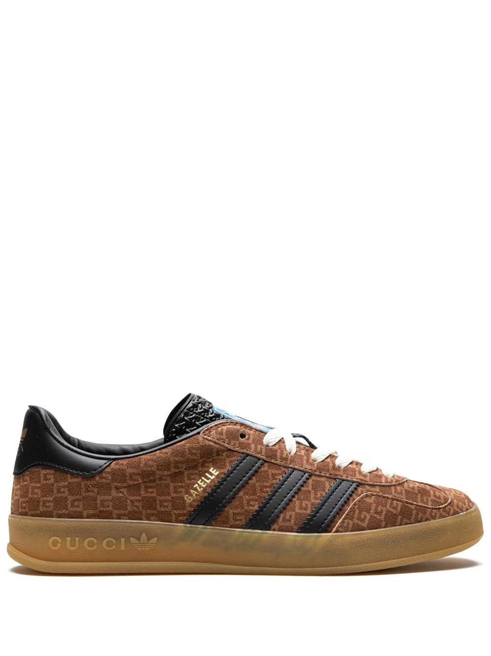 x Gazelle "GG Monogram - Brown" sneakers - 1