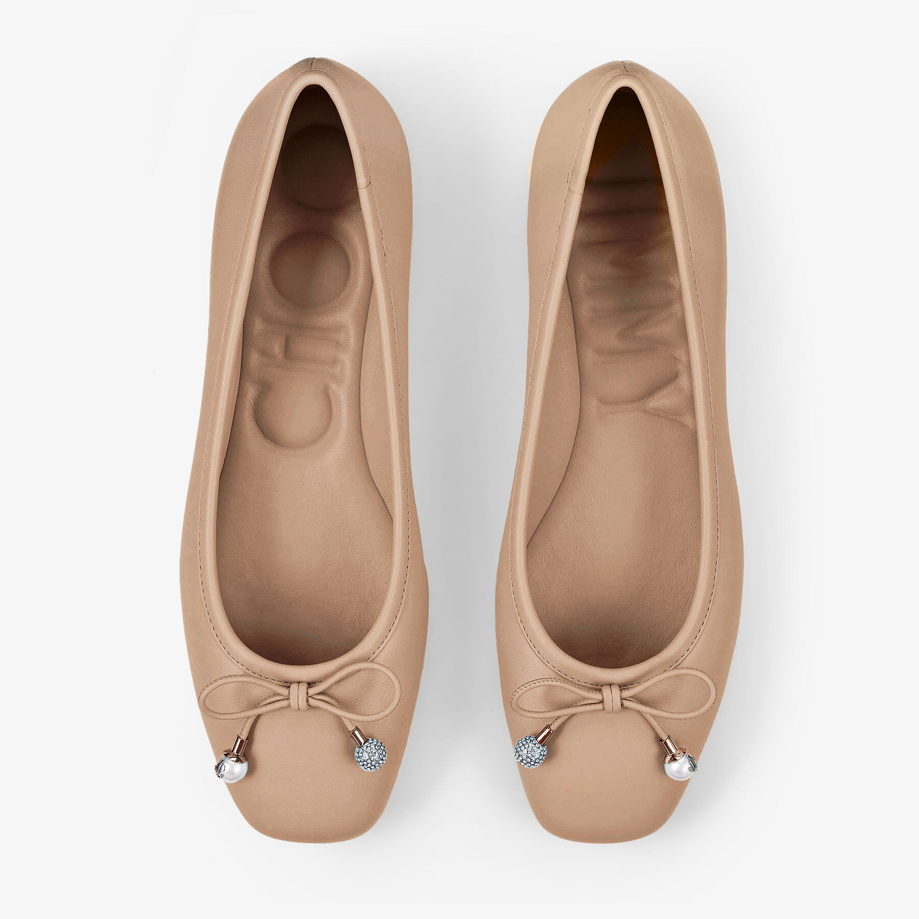 Elme Flat
Biscuit Nappa Leather Flats - 4