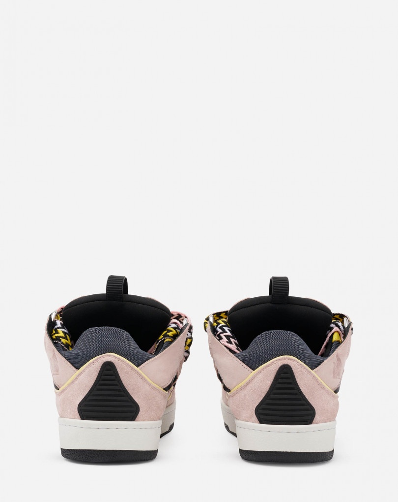 LEATHER CURB SNEAKER - 4
