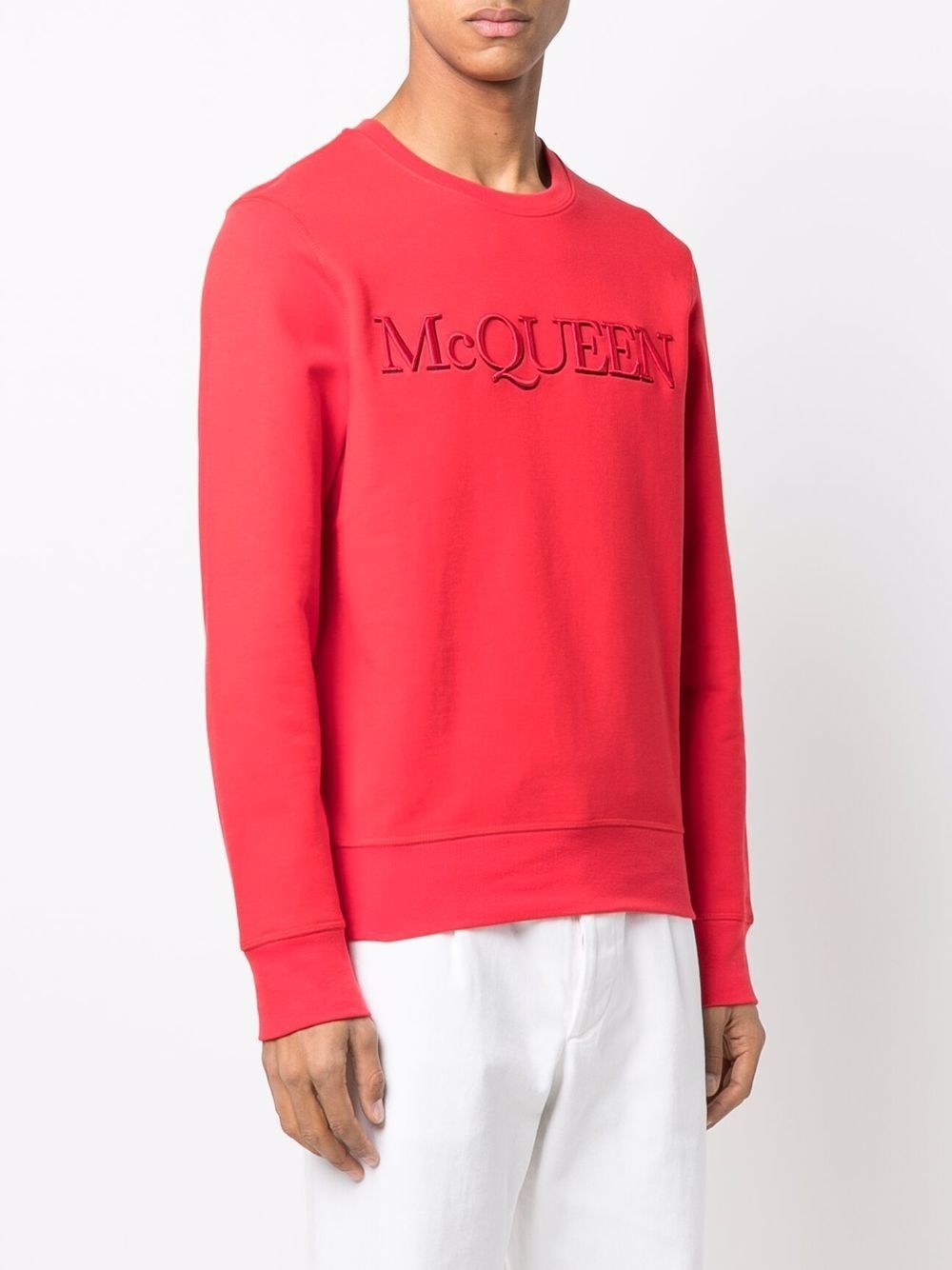 embroidered-logo cotton sweatshirt - 3