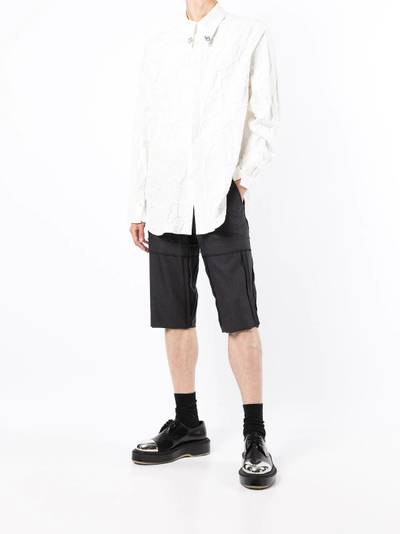 Comme des Garçons Homme Plus tailored-cut wool shorts outlook