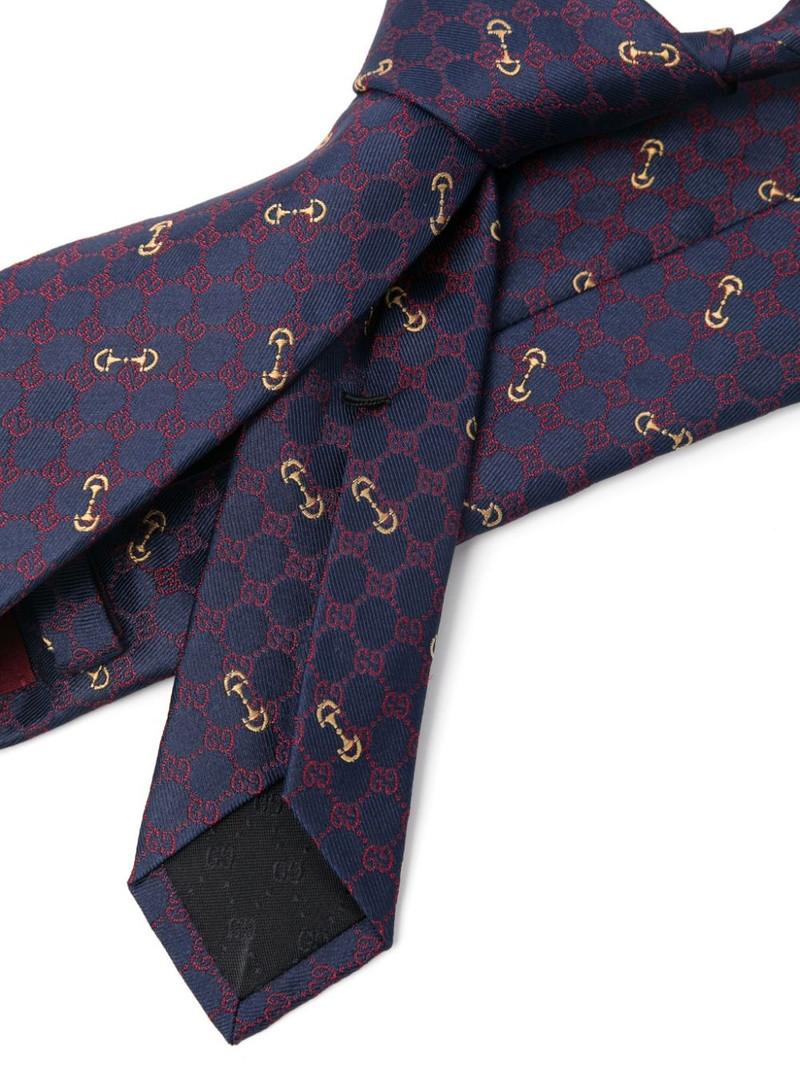 GUCCI GG jacquard silk tie outlook