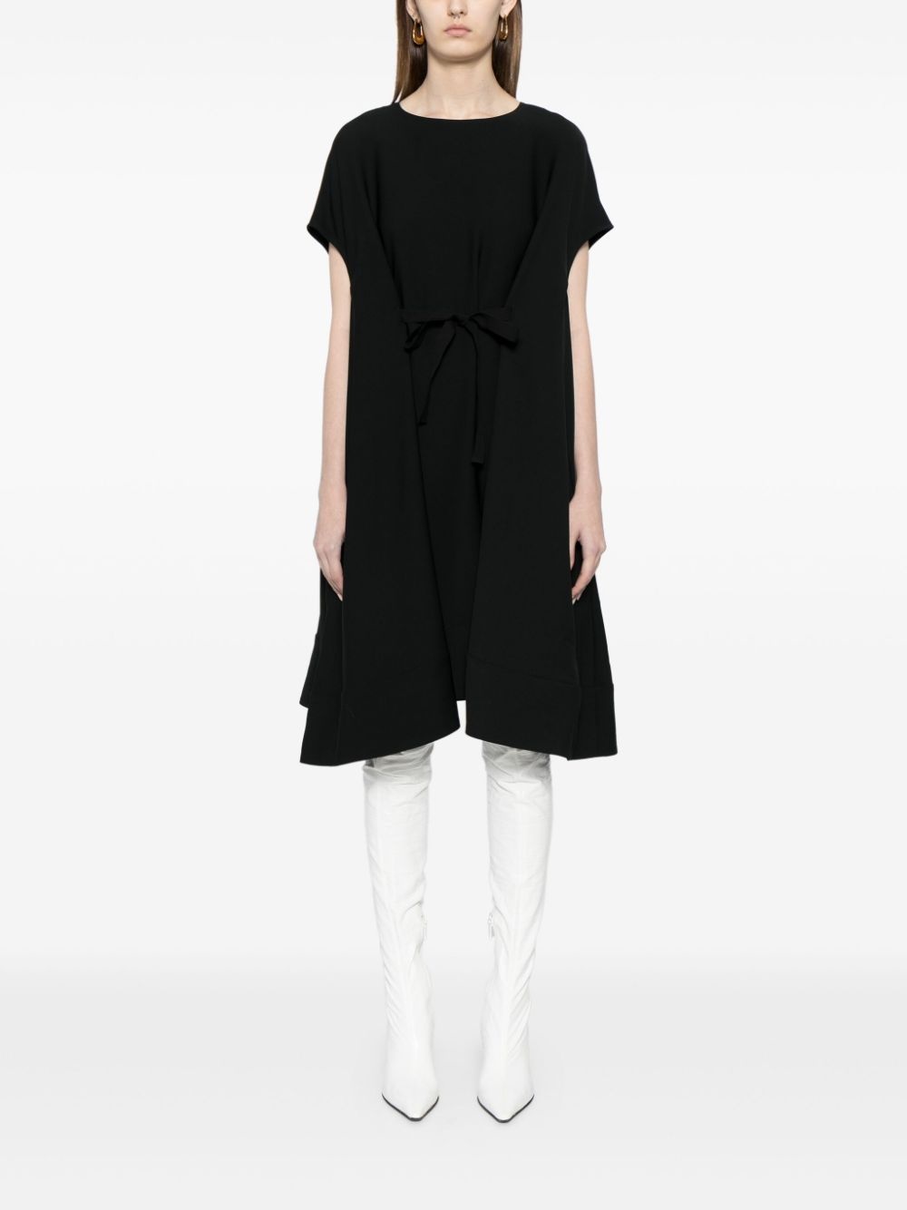 tie-fastening dress - 2