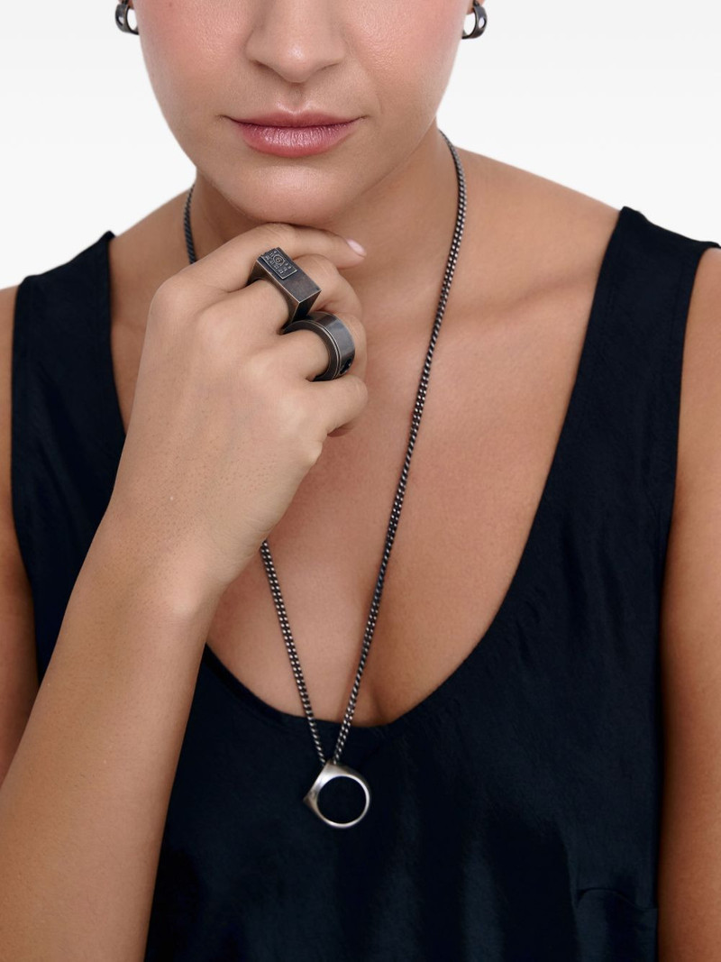 MM6 Maison Margiela embossed ring outlook