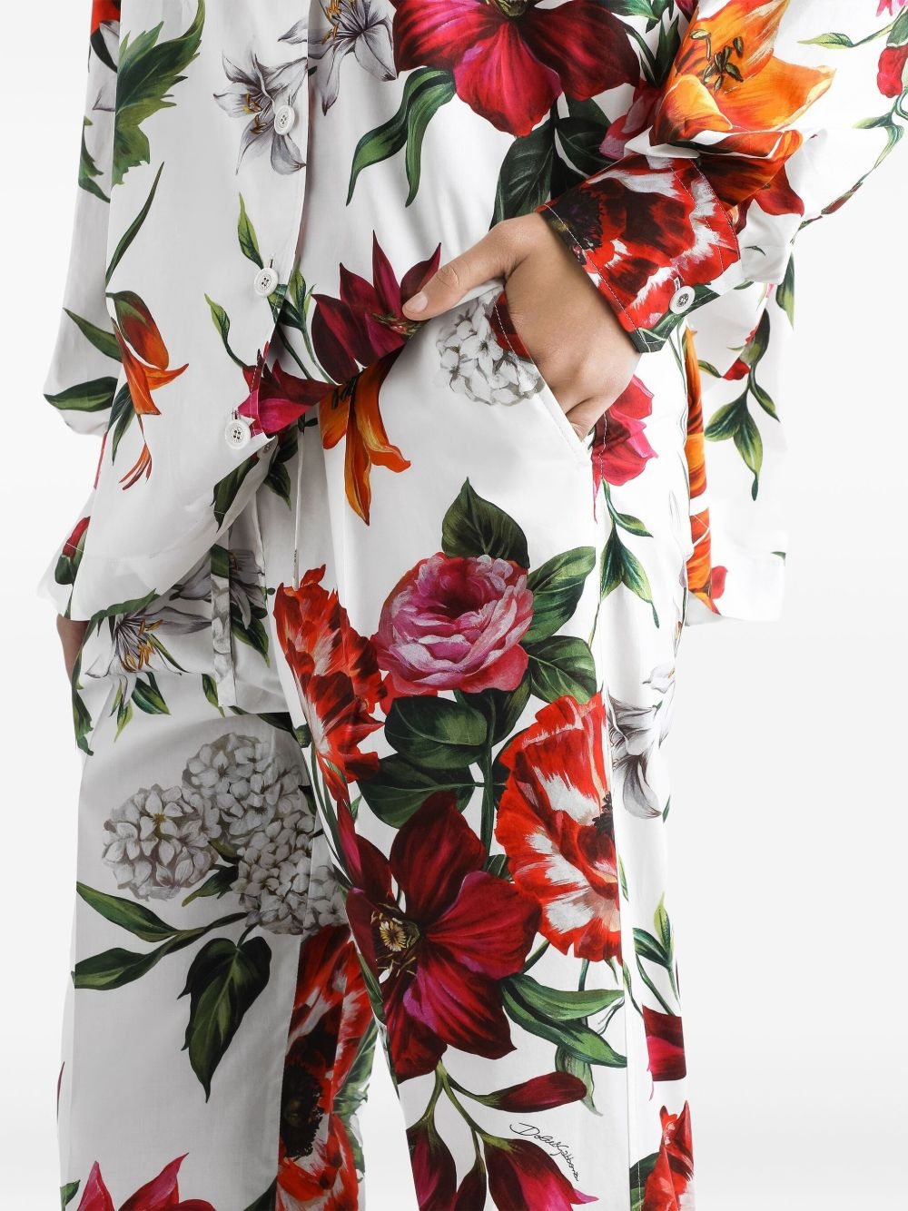 floral-print trousers - 4