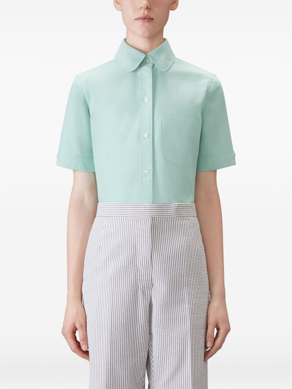 oxford round-collar shirt - 3