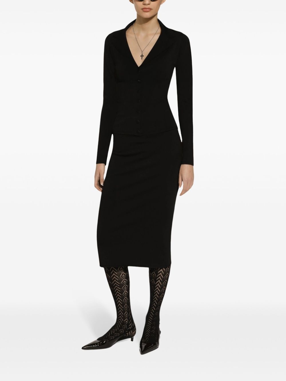 DG-logo pencil skirt - 2