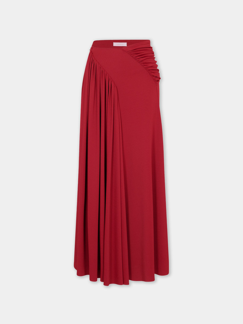 LONG SKIRT WITH RUCHED DETAILS 1