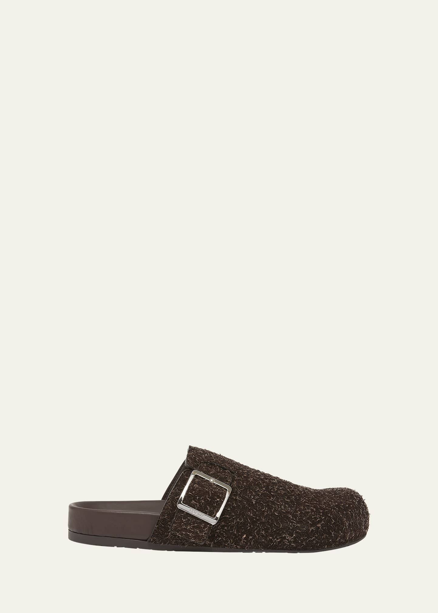 Men's Ease Buckle Brushed Suede Mules - 1