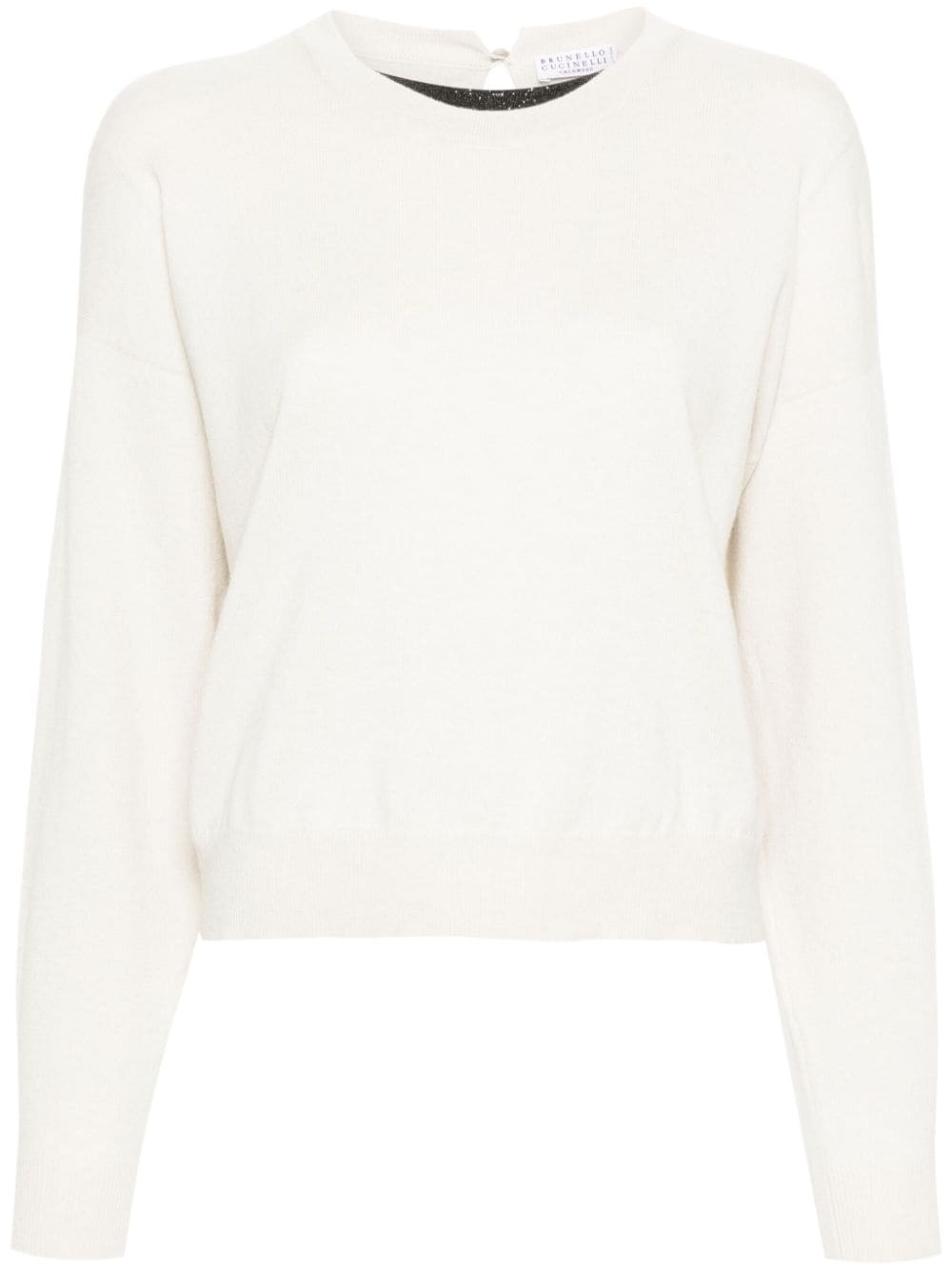 Monili chain-detail cashmere jumper - 1