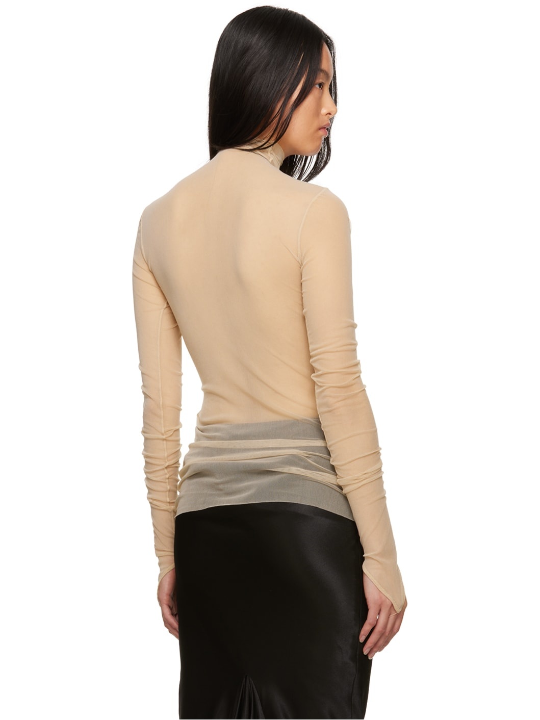 Beige Zenia Turtleneck - 3