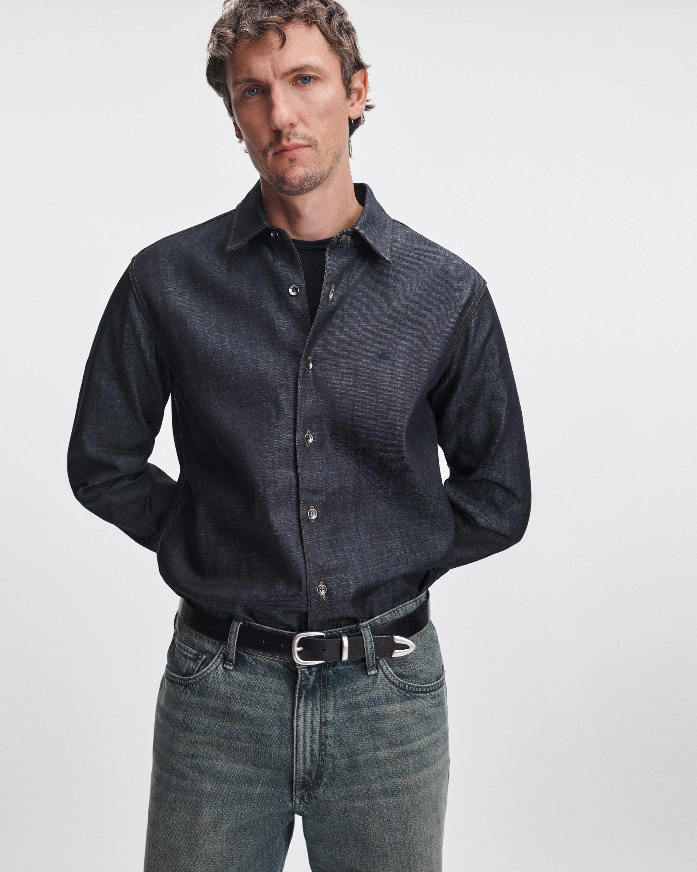 rb Classic Raw Denim Shirt - 1