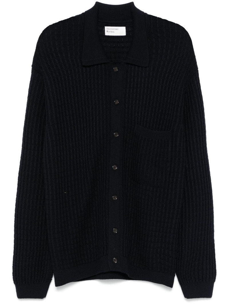 classic-collar cardigan 1