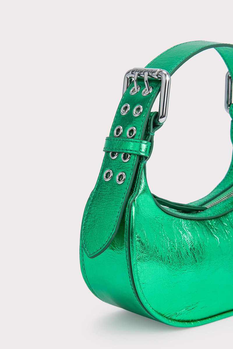 Mini Soho Clover Green Metallic Leather 7