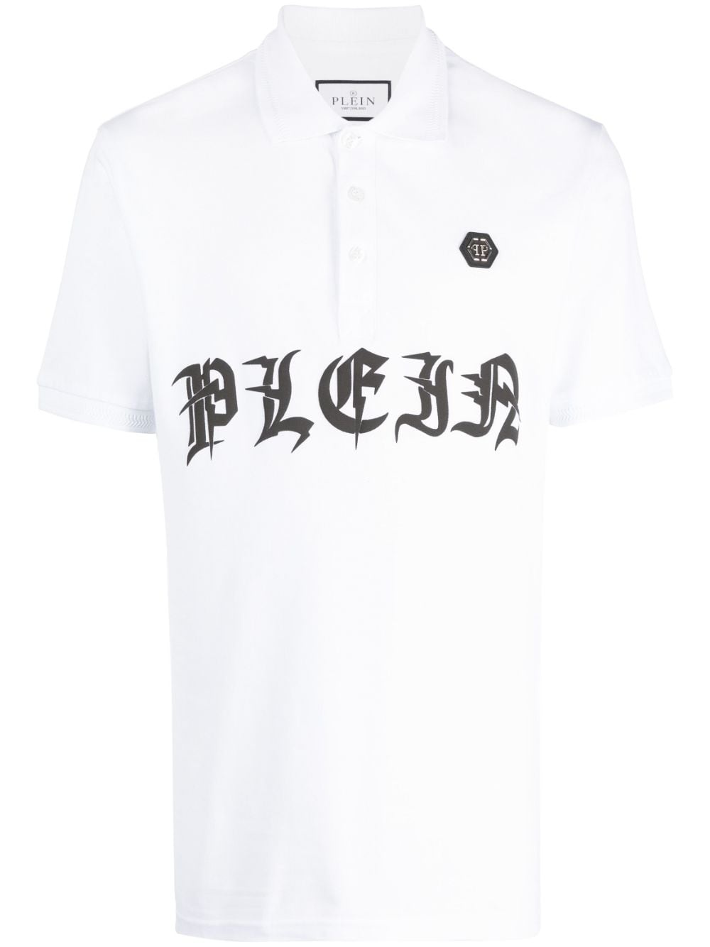 Gothic Plein logo-print polo shirt - 1