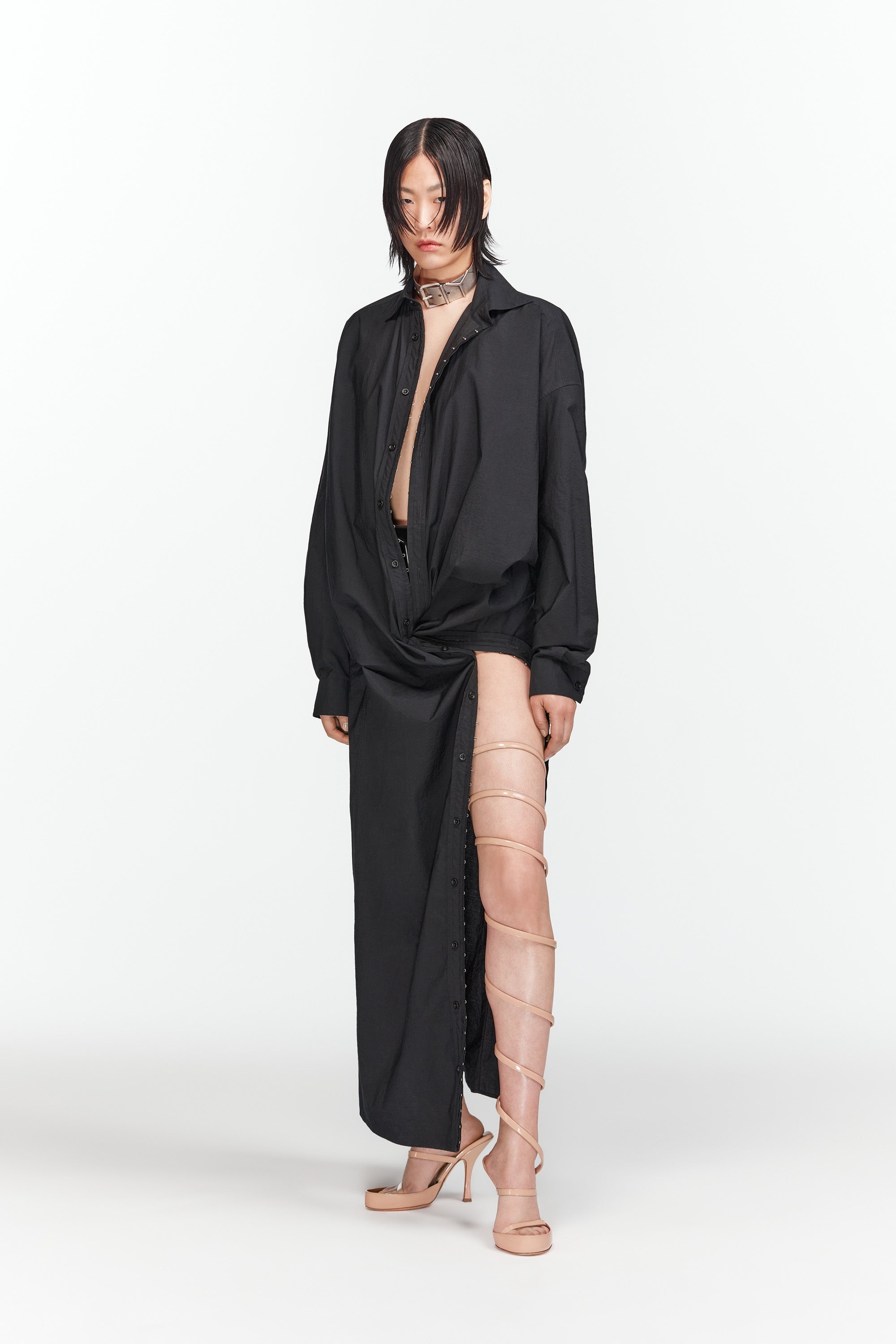 Hook and Eye Shirt Dress - 6