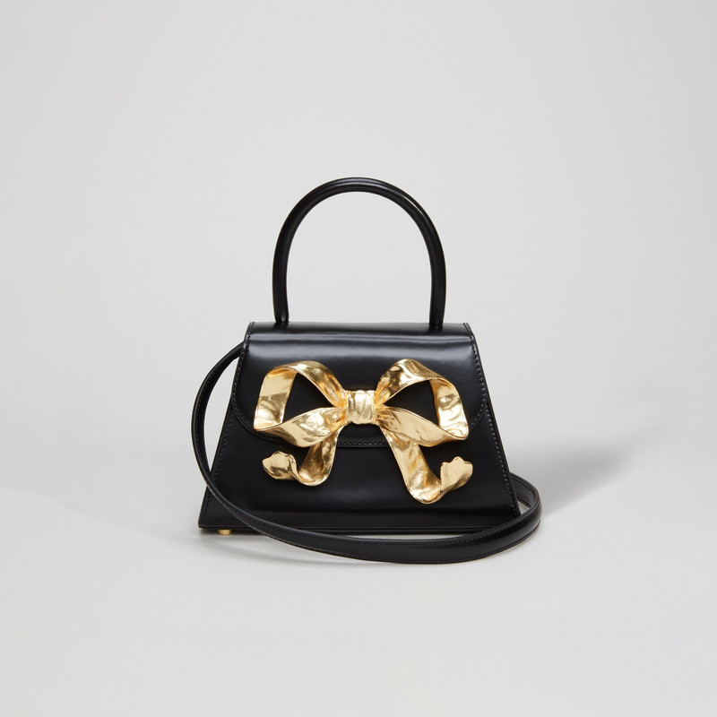 The Bow Mini in Black with Gold Hardware 4