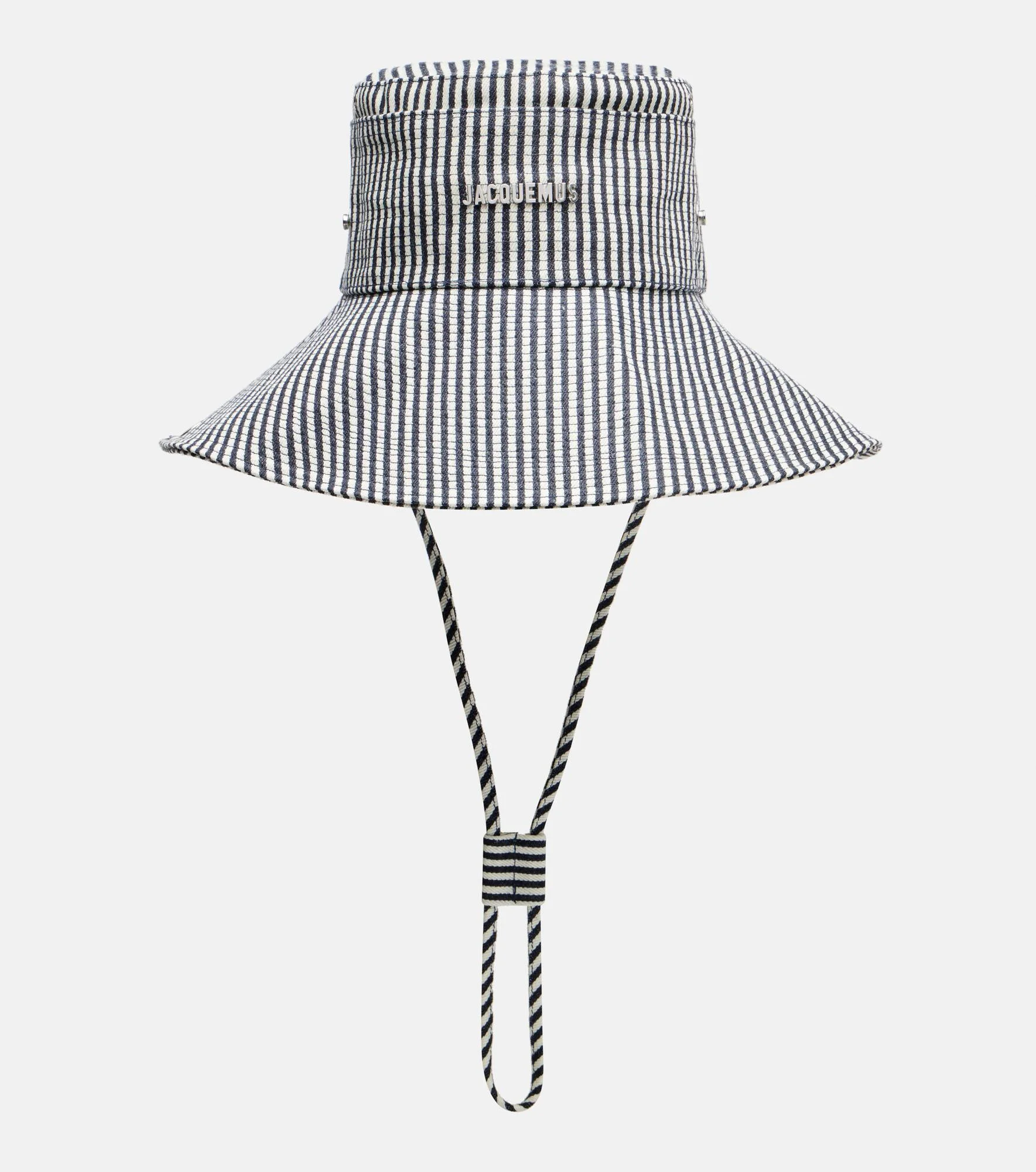 De-Nîmes striped denim bucket hat - 1
