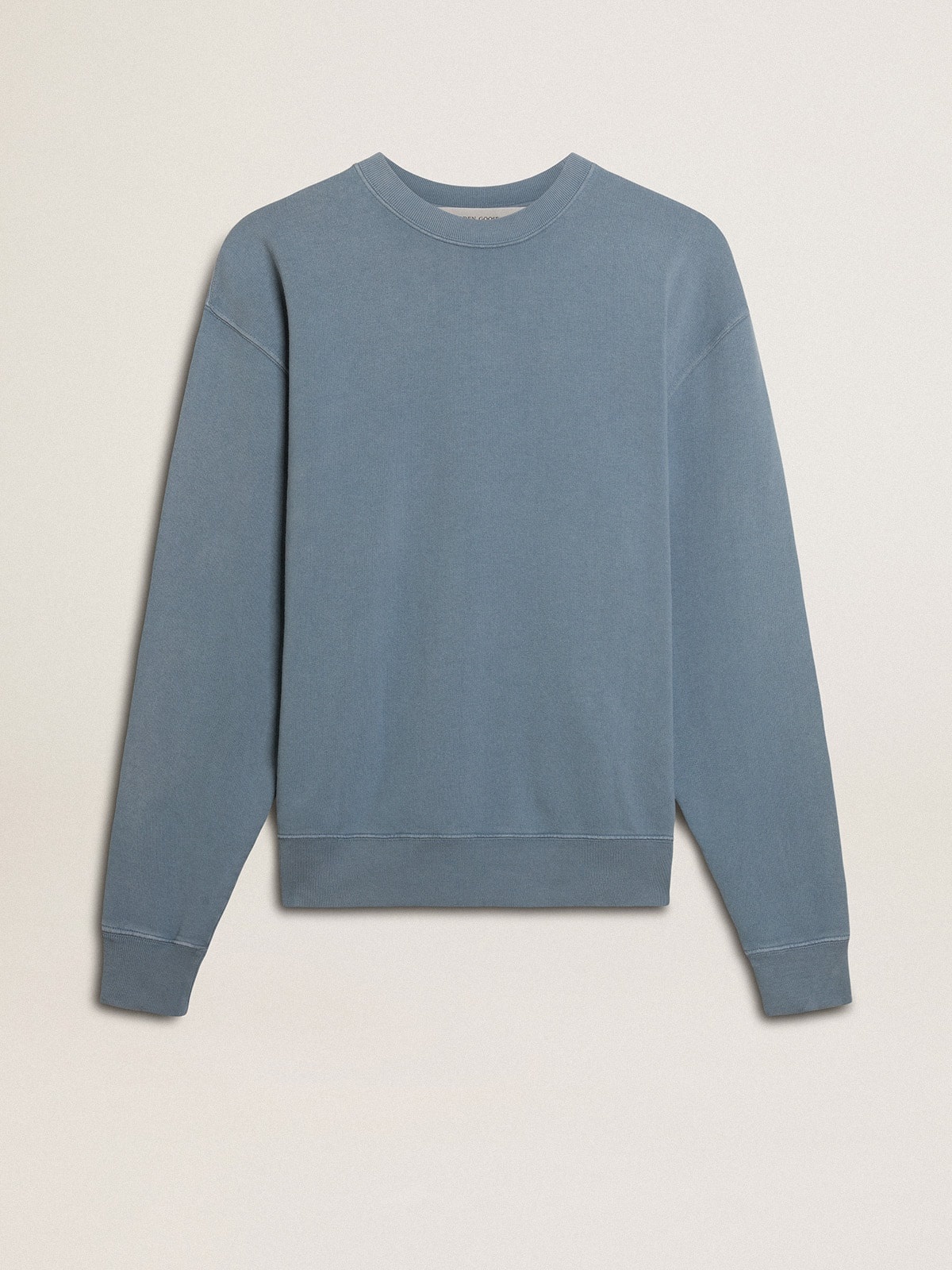 Baby blue sweatshirt with reverse logo on the back - Jersey Capsule - 1