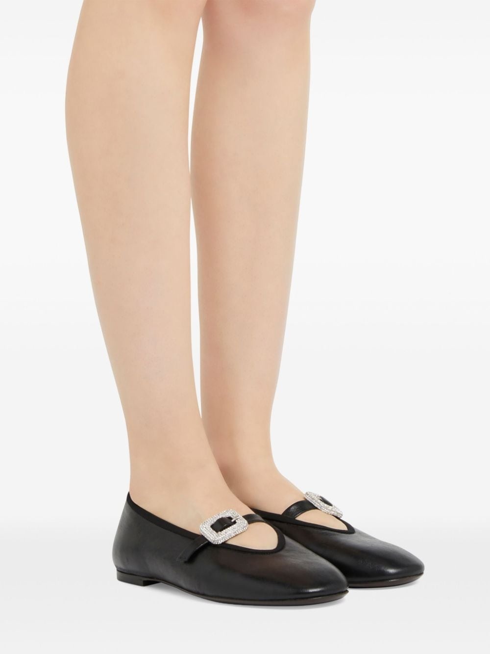 Georgia buckle ballerina shoes - 5