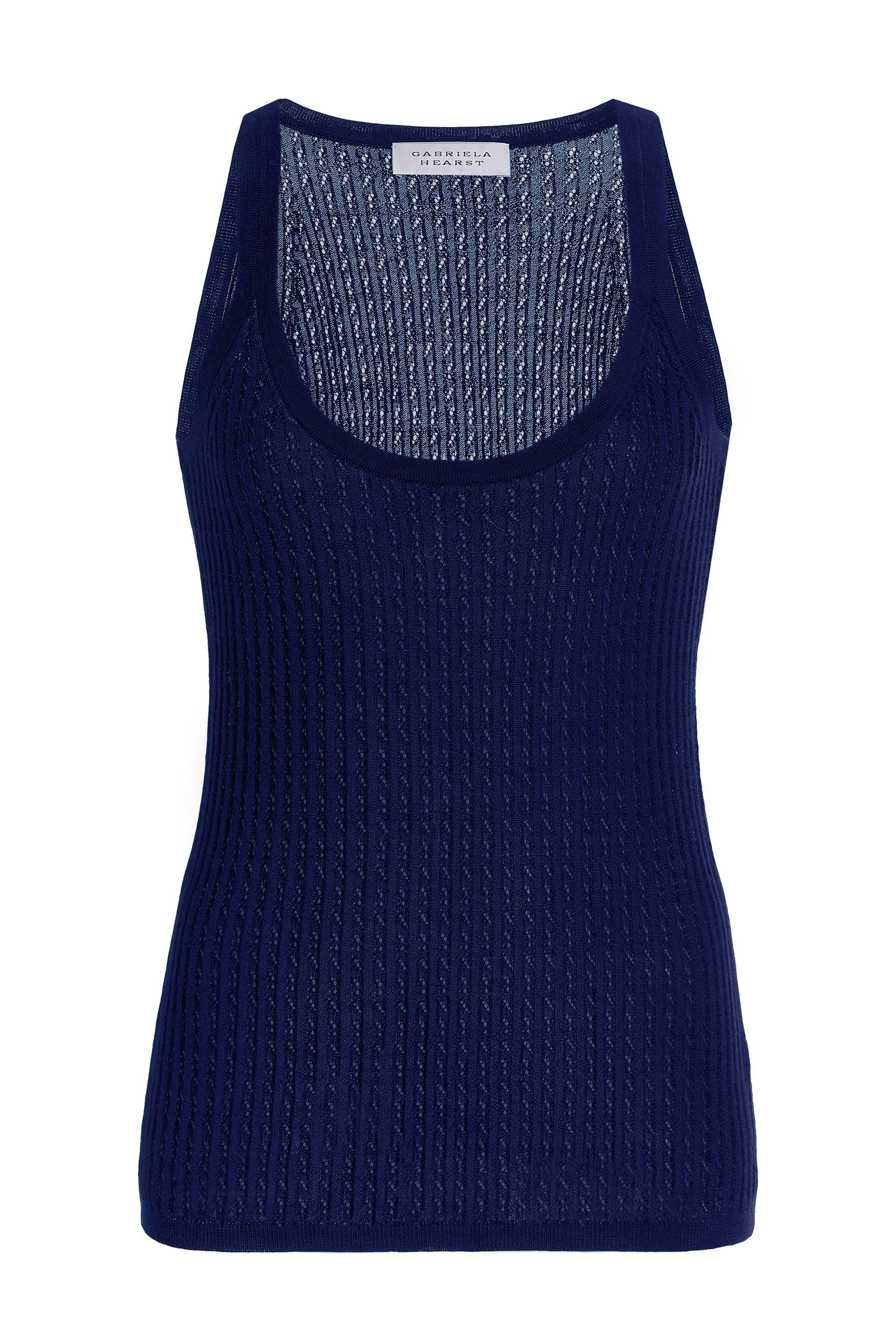 Graham Pointelle Tank in Silk Cashmere - 1