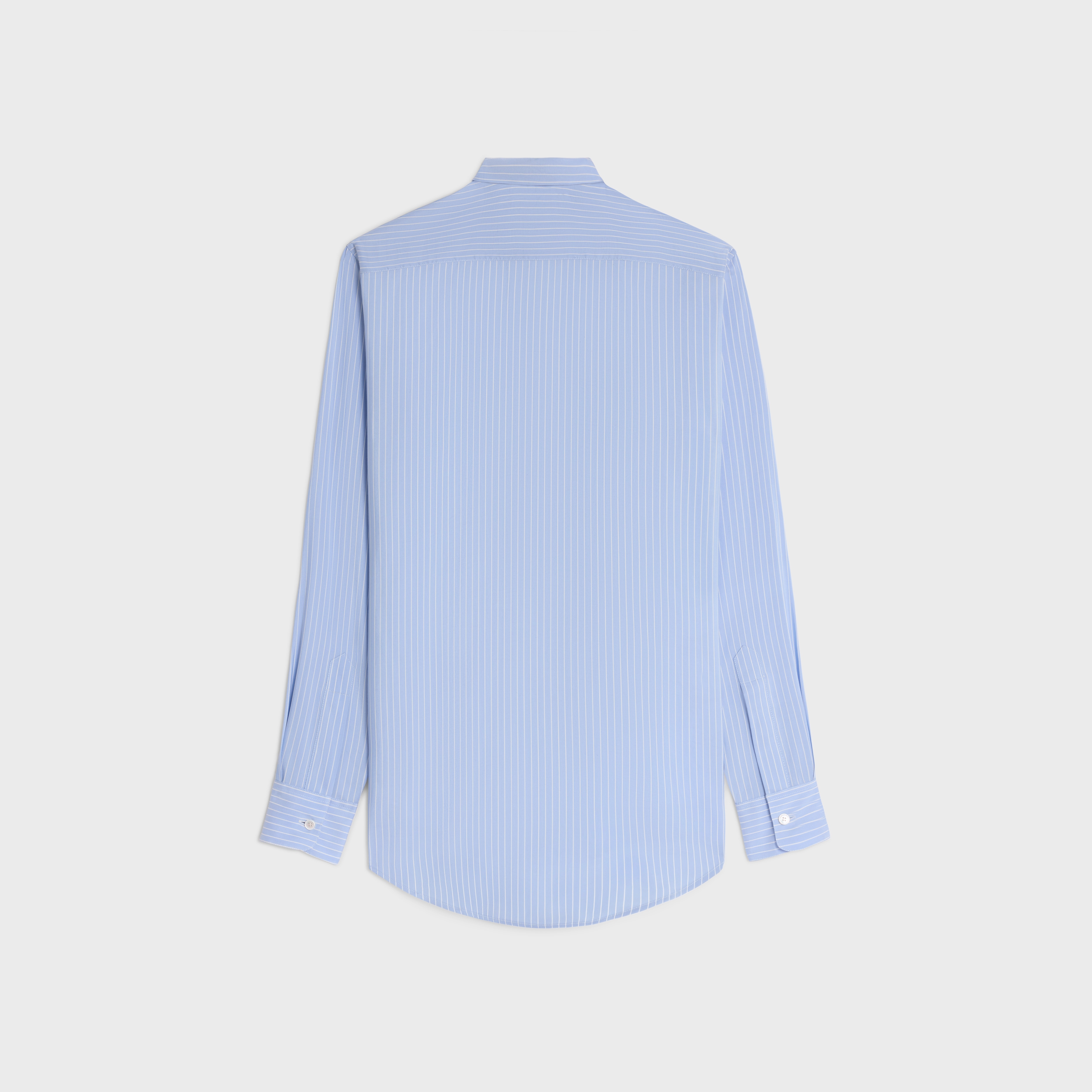 romy lavallière shirt in striped silk - 2