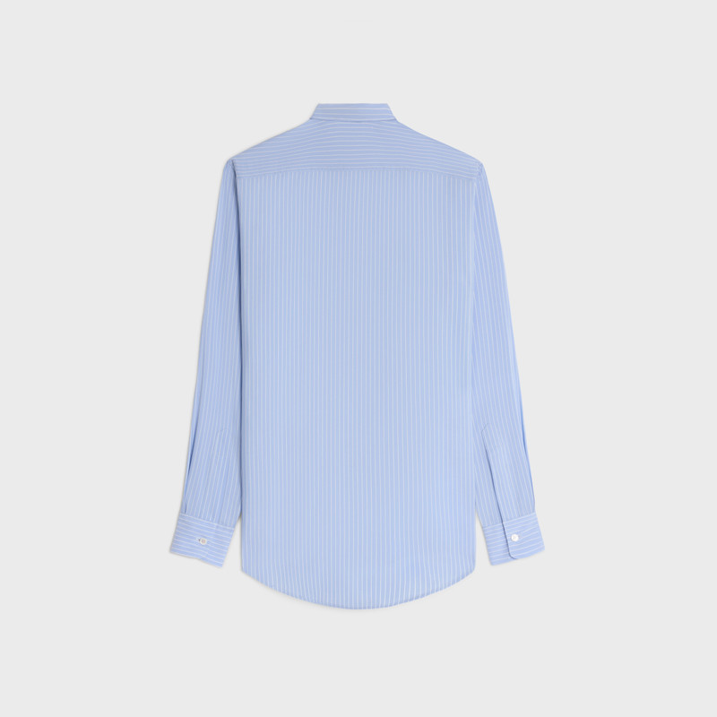 CELINE romy lavallière shirt in striped silk outlook