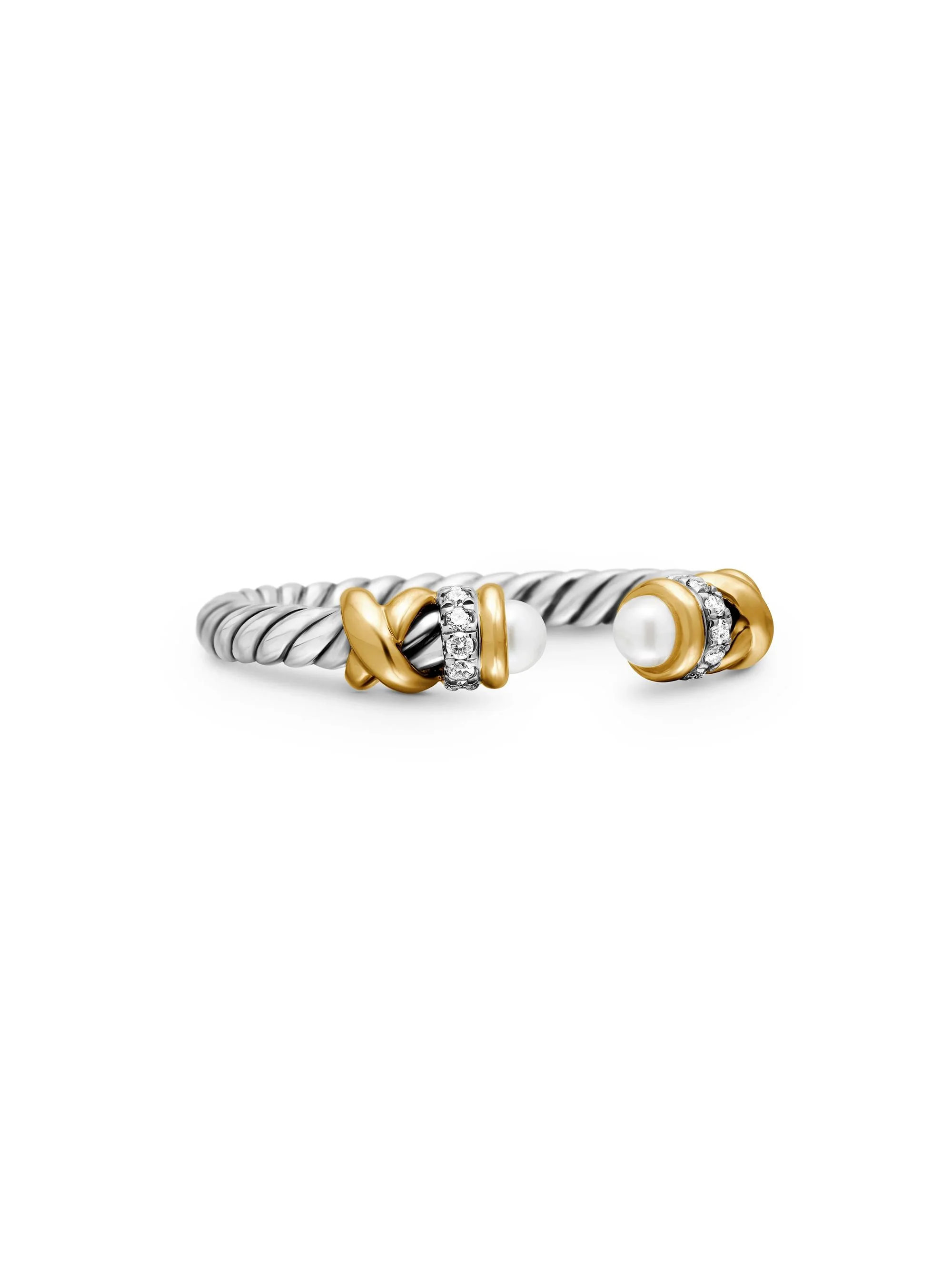 Women's Petite Helena Ring in Sterling Silver - Pearl - 1