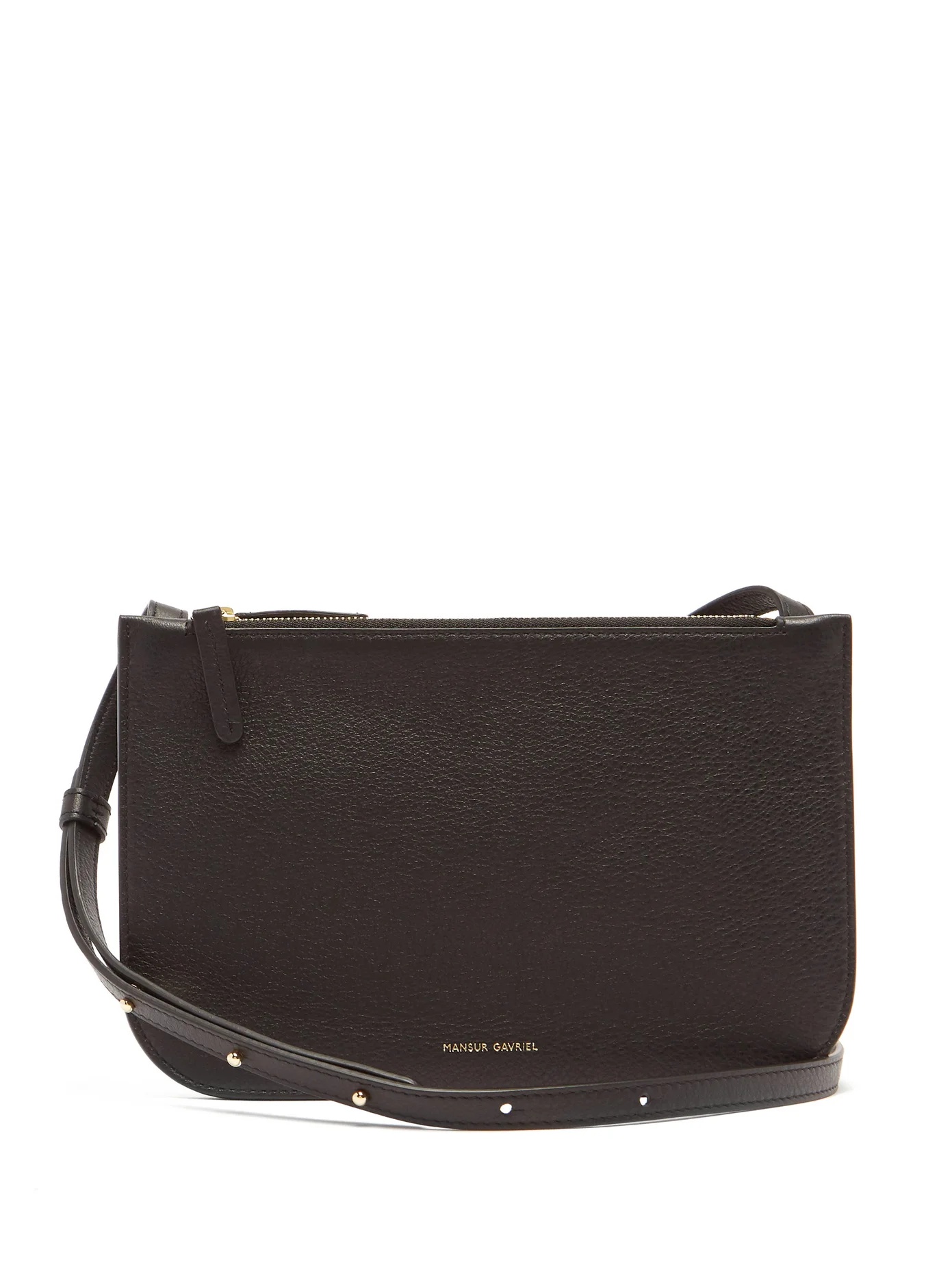 Double leather cross-body bag - 1