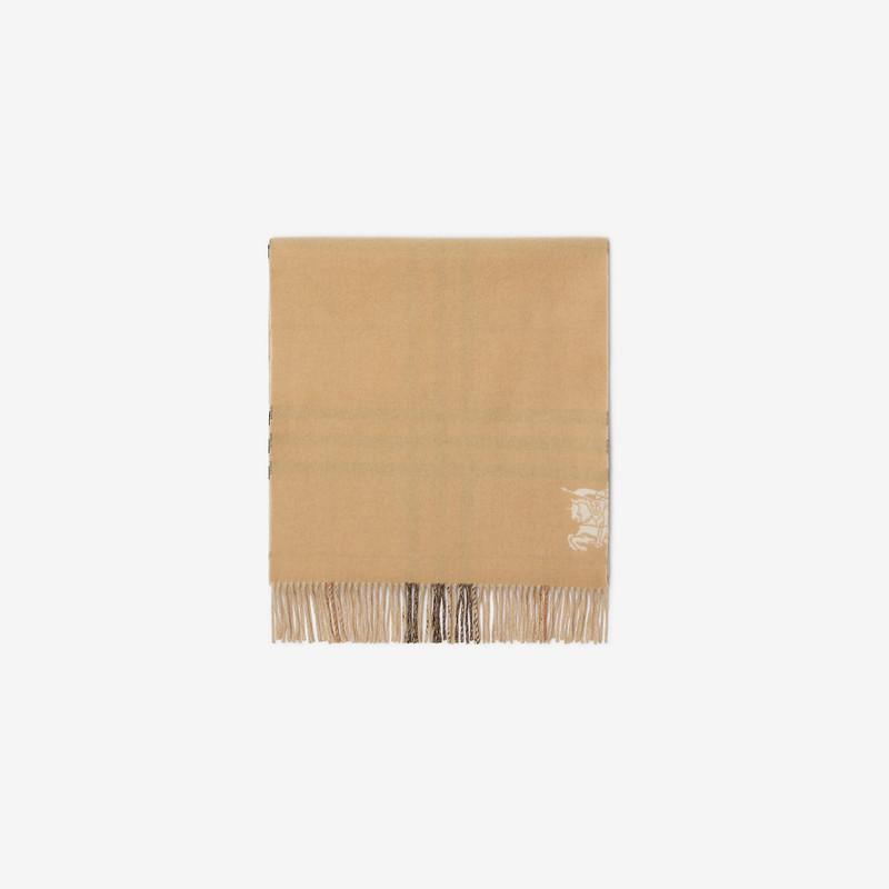 Wide Reversible Check Cashmere Scarf 4