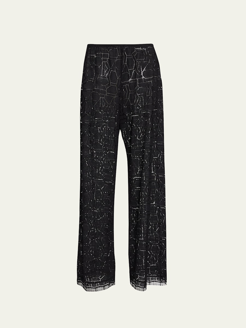 Daniel Wide-Leg Lace Pants 1