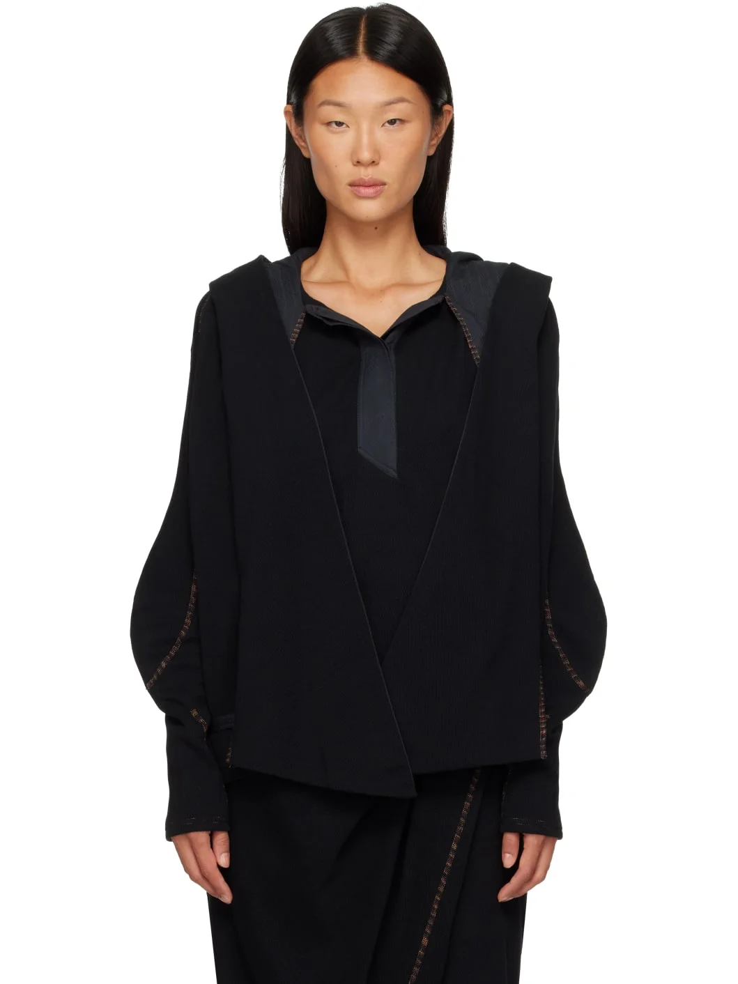 Black Petrel Pullover Hoodie - 1