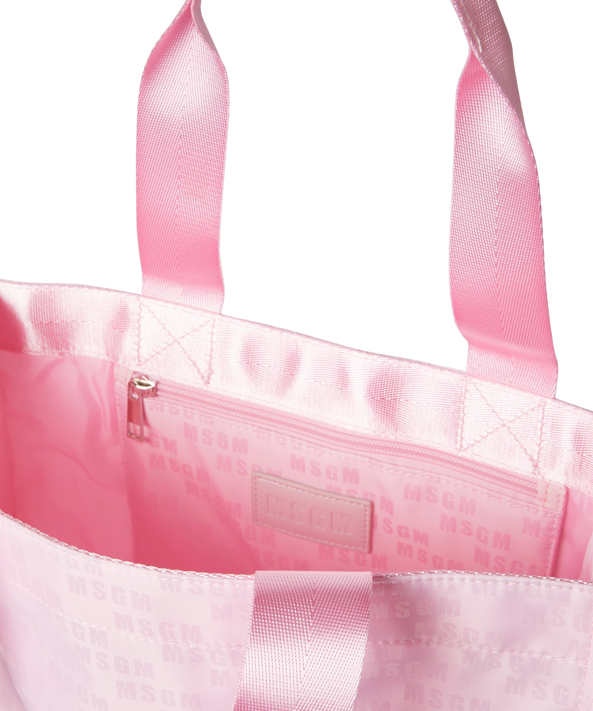 "Signature Iconic Nylon" shopping bag with all-over print - 4